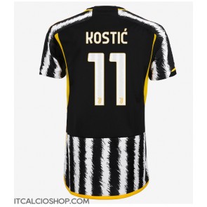 Juventus Filip Kostic #11 Prima Maglia Femmina 2023-24 Manica Corta